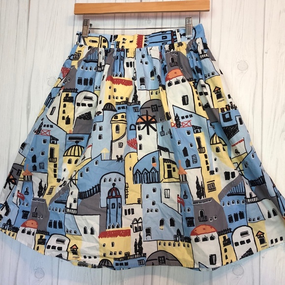 Modcloth Dresses & Skirts - Adorable Cityscape Skirt - ModCloth - Small